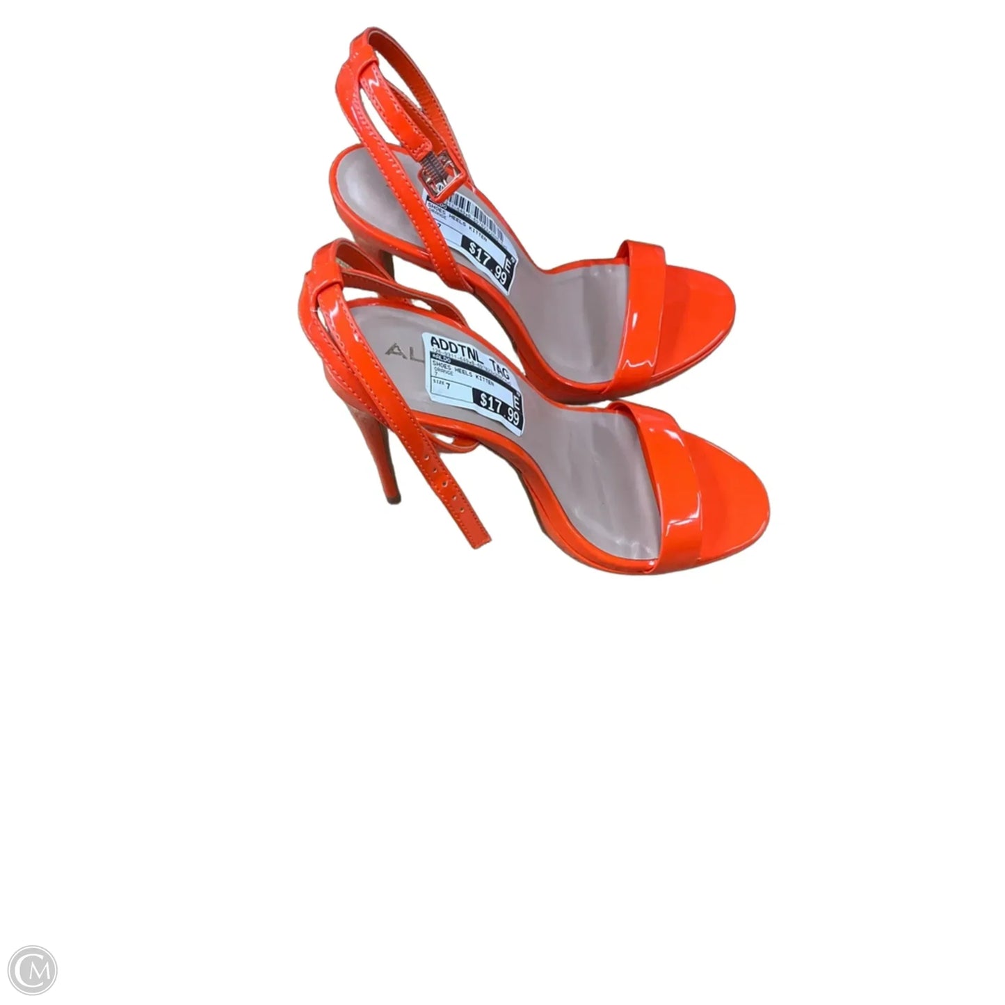 Shoes Heels Kitten By Aldo In Orange, Size: 7