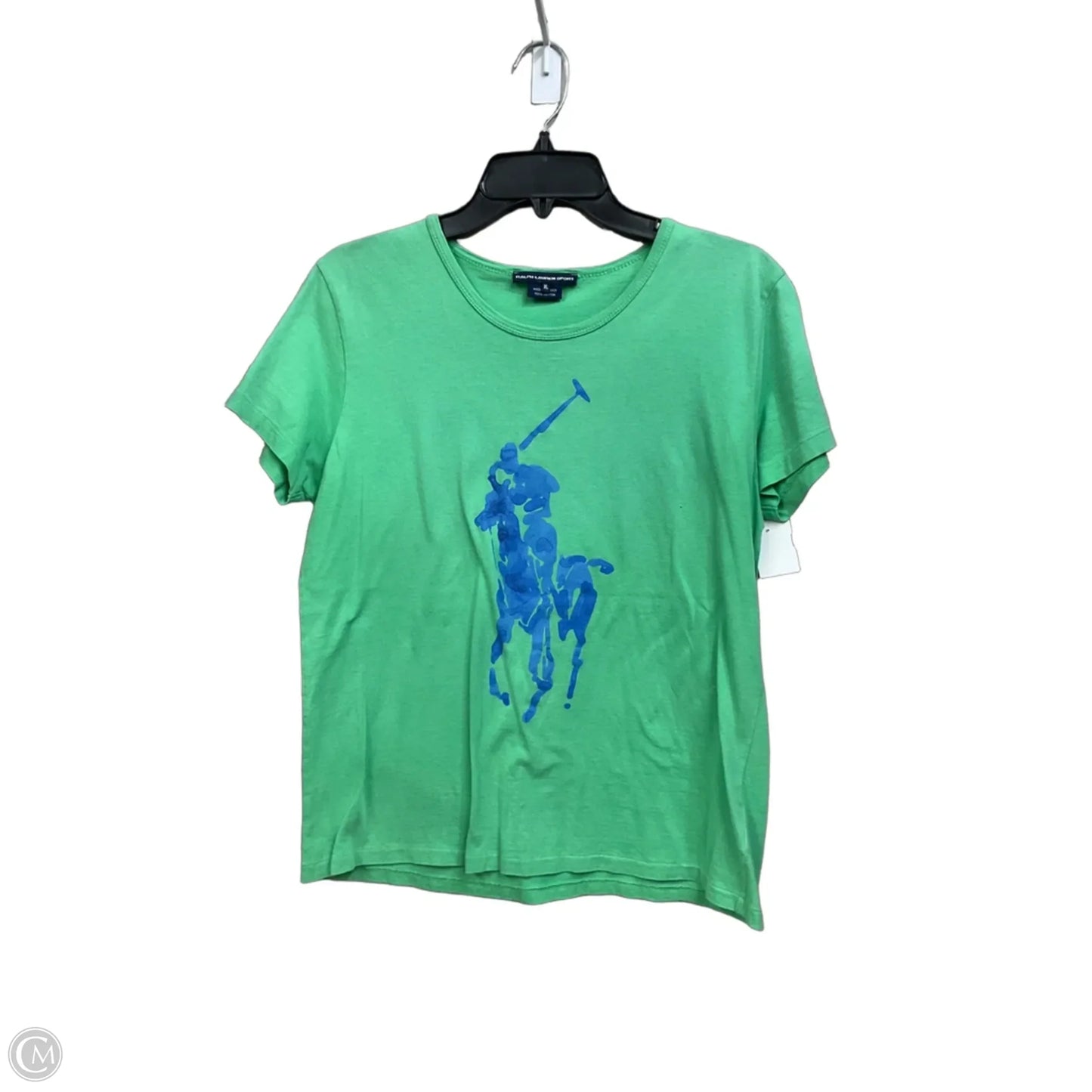 Top Short Sleeve By Ralph Lauren Blue Label In Green, Size: Xl