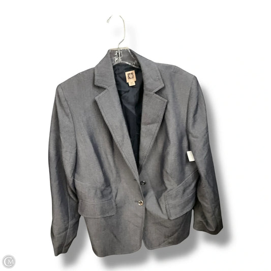 Blazer By Anne Klein In Blue, Size: Xl