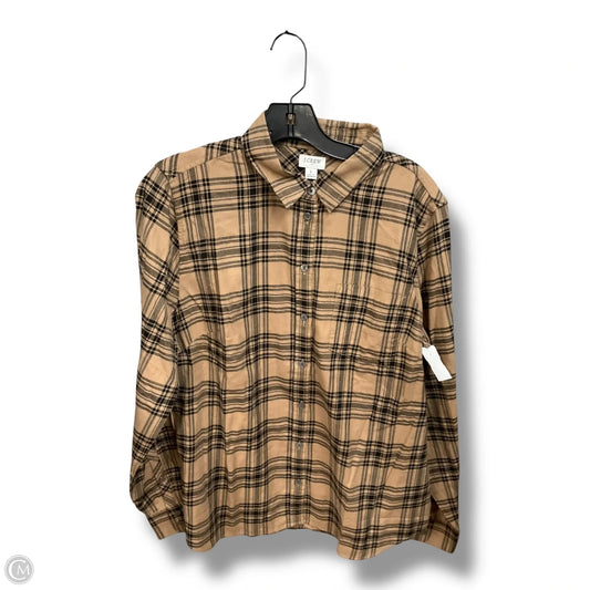 Top Long Sleeve By J. Crew In Tan, Size: L
