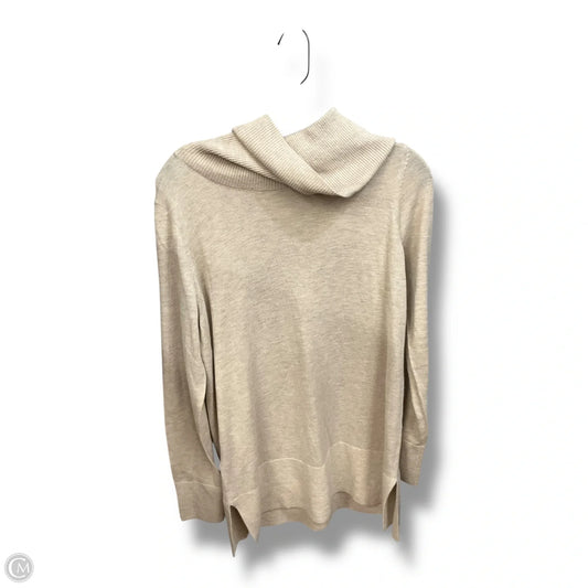 Top Long Sleeve By Loft In Tan, Size: M