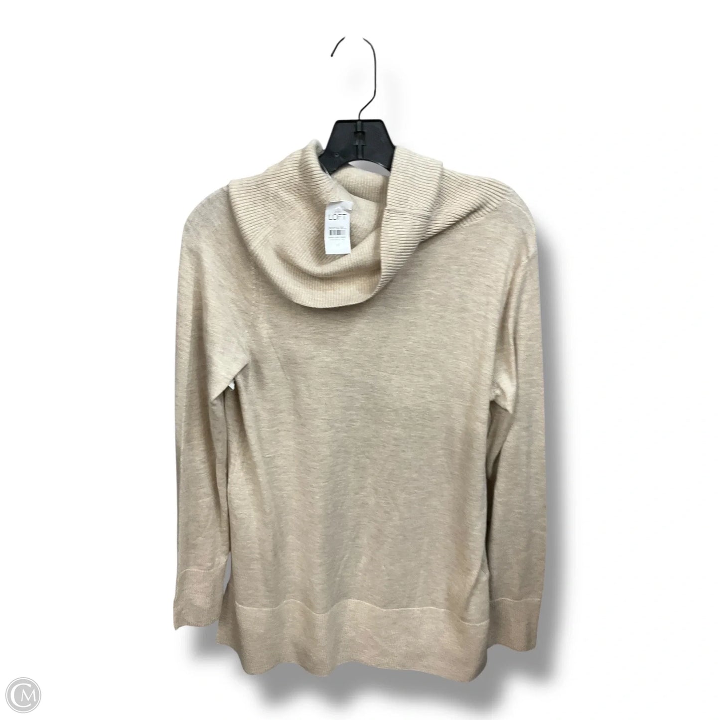 Top Long Sleeve By Loft In Tan, Size: M