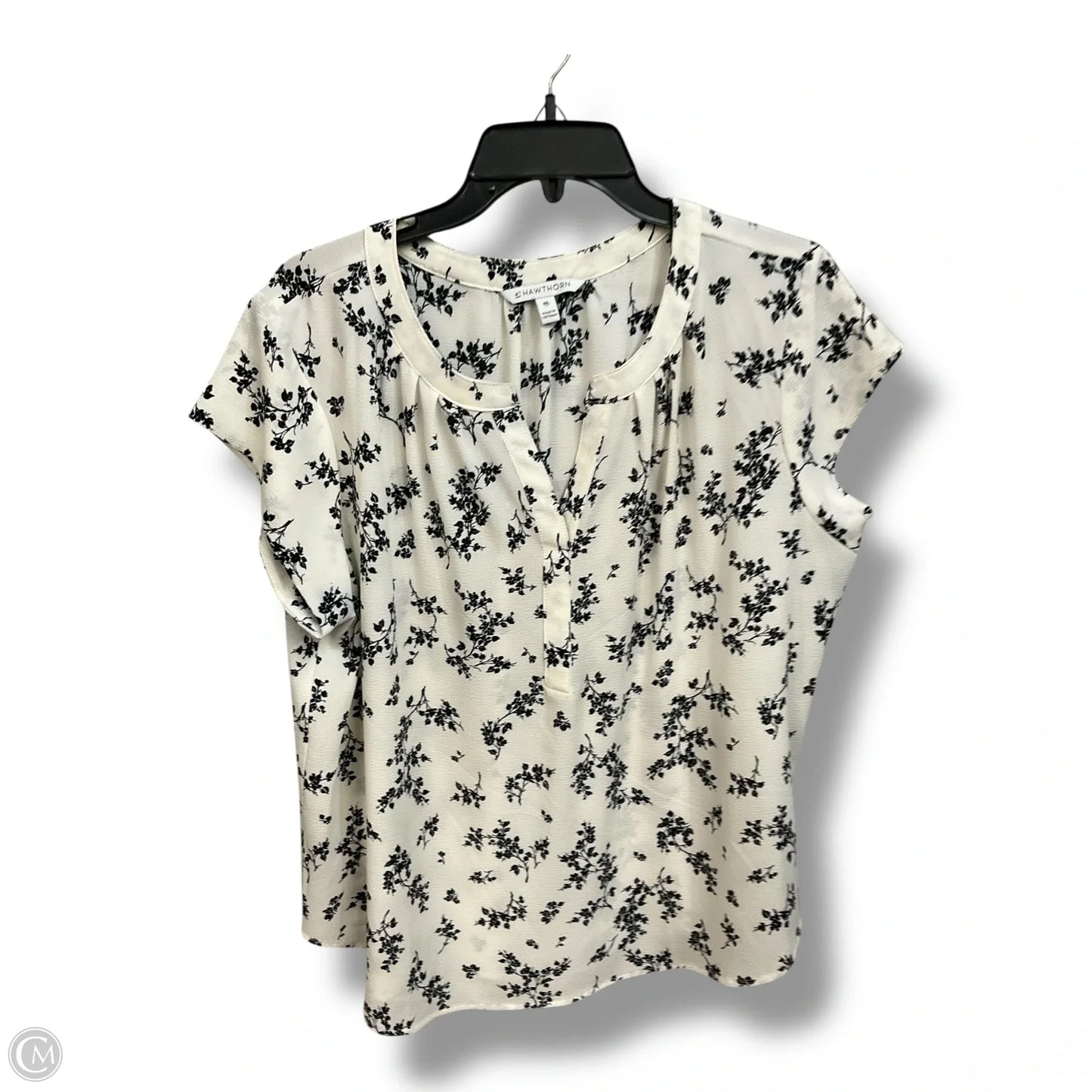 Top Sleeveless By 41 Hawthorn In Black & White, Size: Xxl