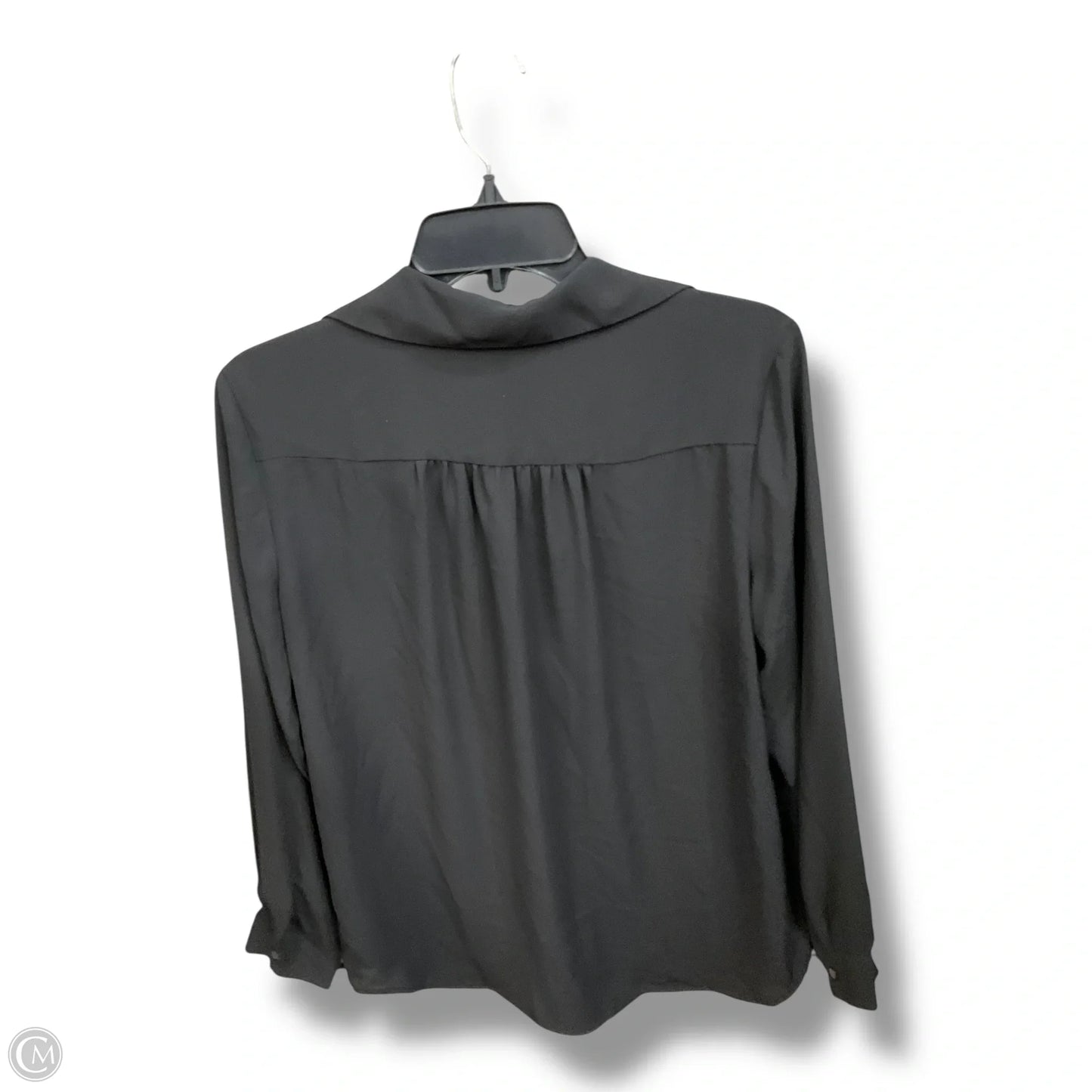 Blouse Long Sleeve By Ann Taylor In Black, Size: M