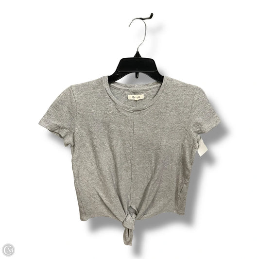 Top Short Sleeve By Madewell In Grey, Size: Xxs