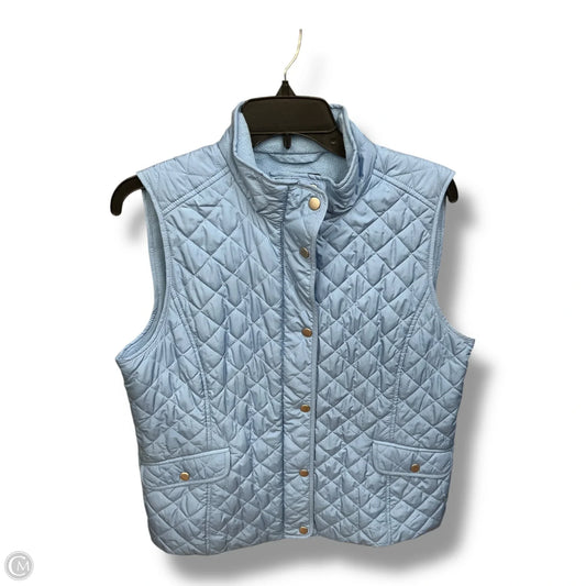 Vest Puffer & Quilted By Talbots In Blue, Size: Lp
