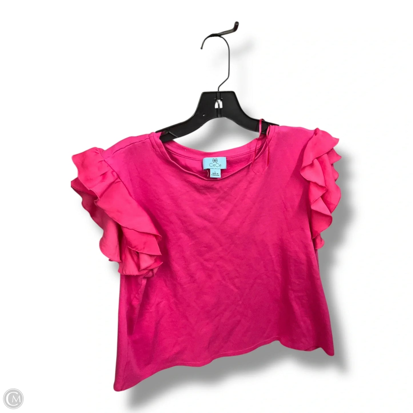 Top Sleeveless By Cece In Pink, Size: L