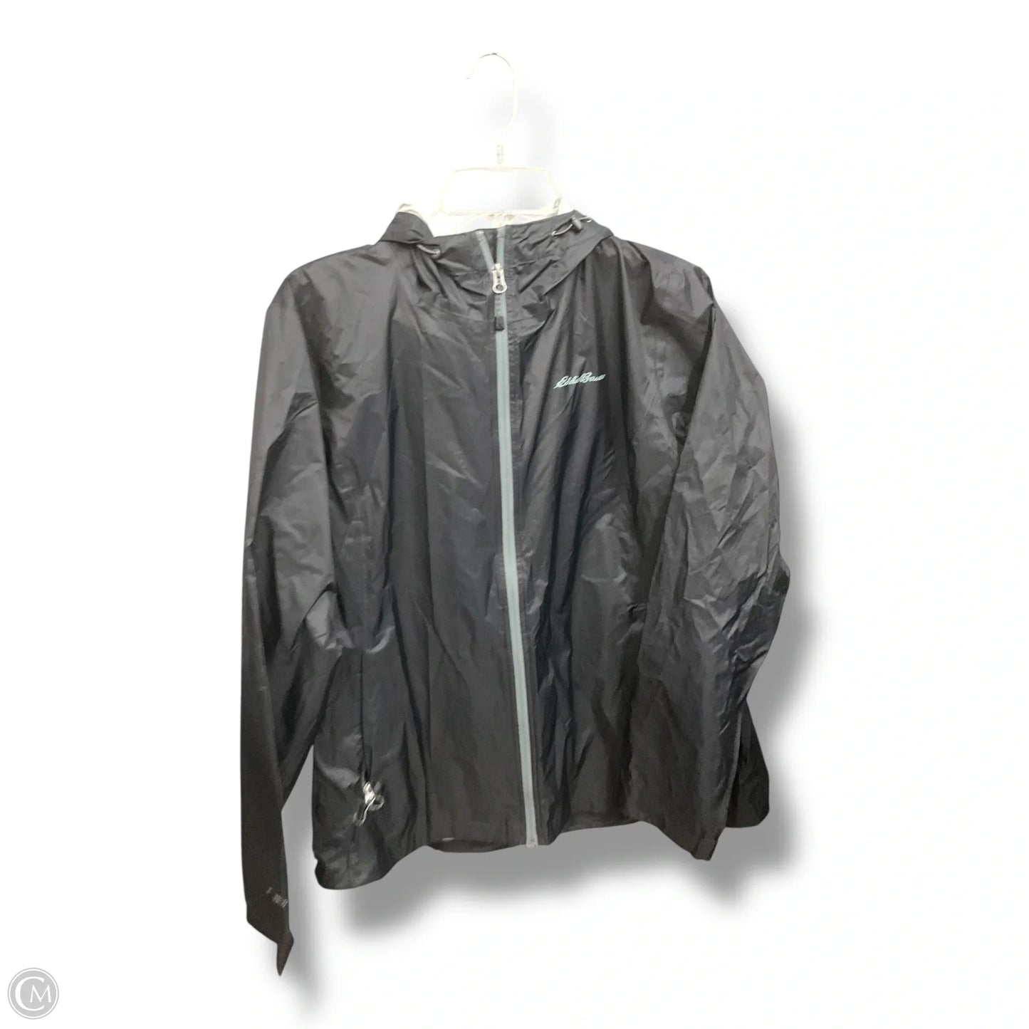 Coat Raincoat By Eddie Bauer In Black, Size: Xl