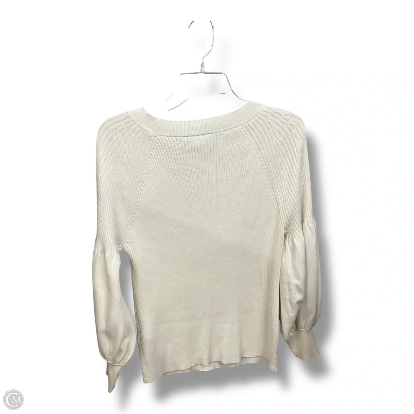 Top Long Sleeve By Chicos In White, Size: Xl