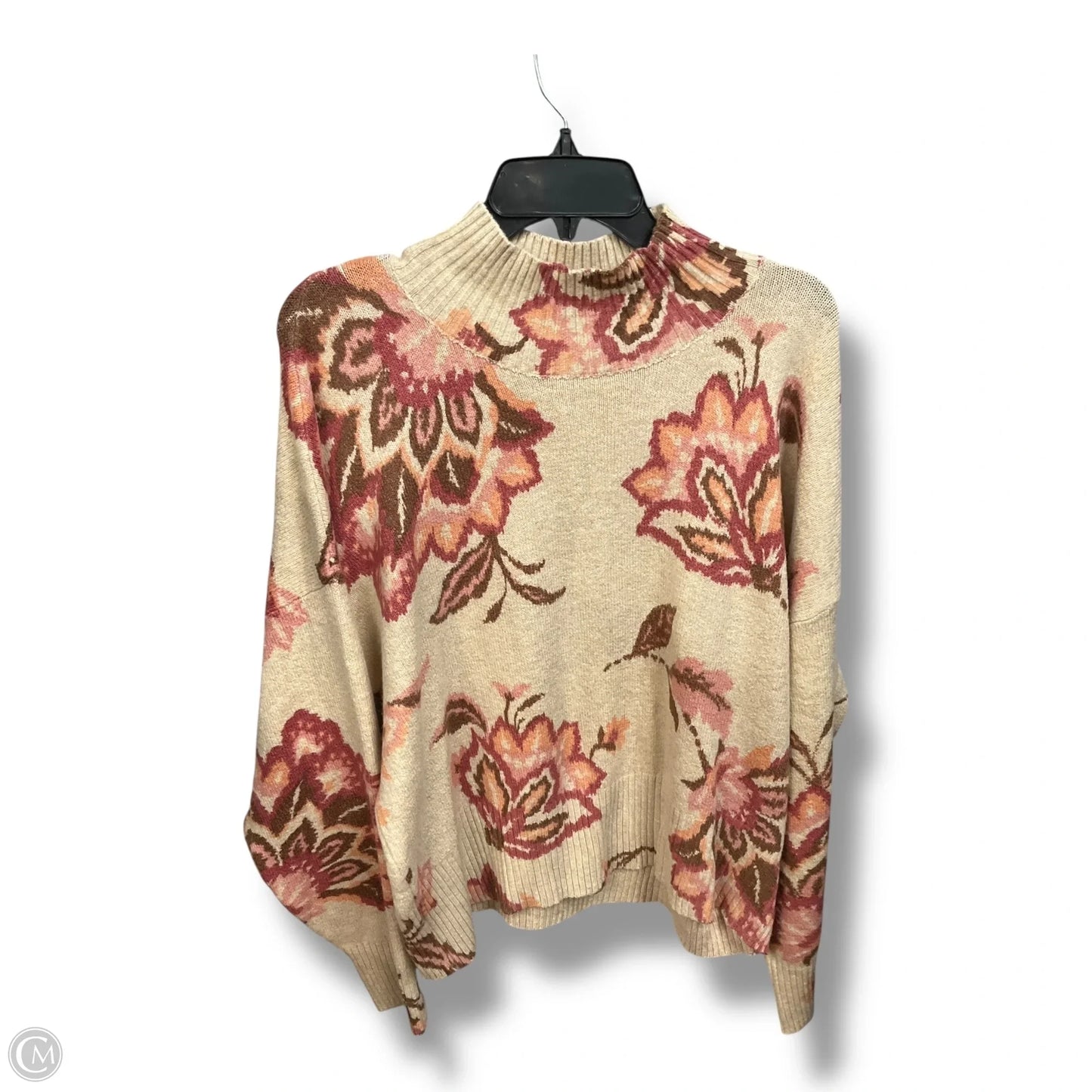Sweater By Lc Lauren Conrad In Floral Print, Size: Xl