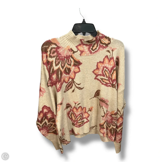 Sweater By Lc Lauren Conrad In Floral Print, Size: Xl