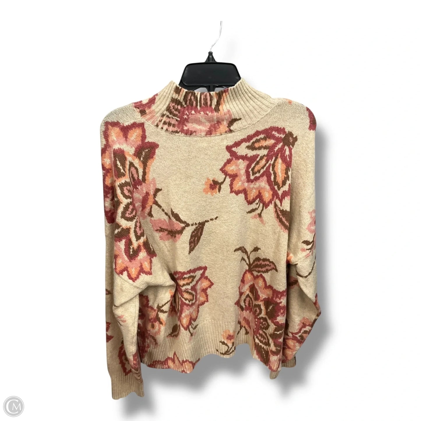 Sweater By Lc Lauren Conrad In Floral Print, Size: Xl