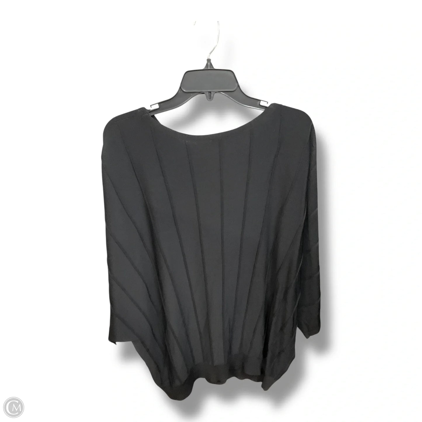 Top Short Sleeve By Chicos In Black, Size: Xl
