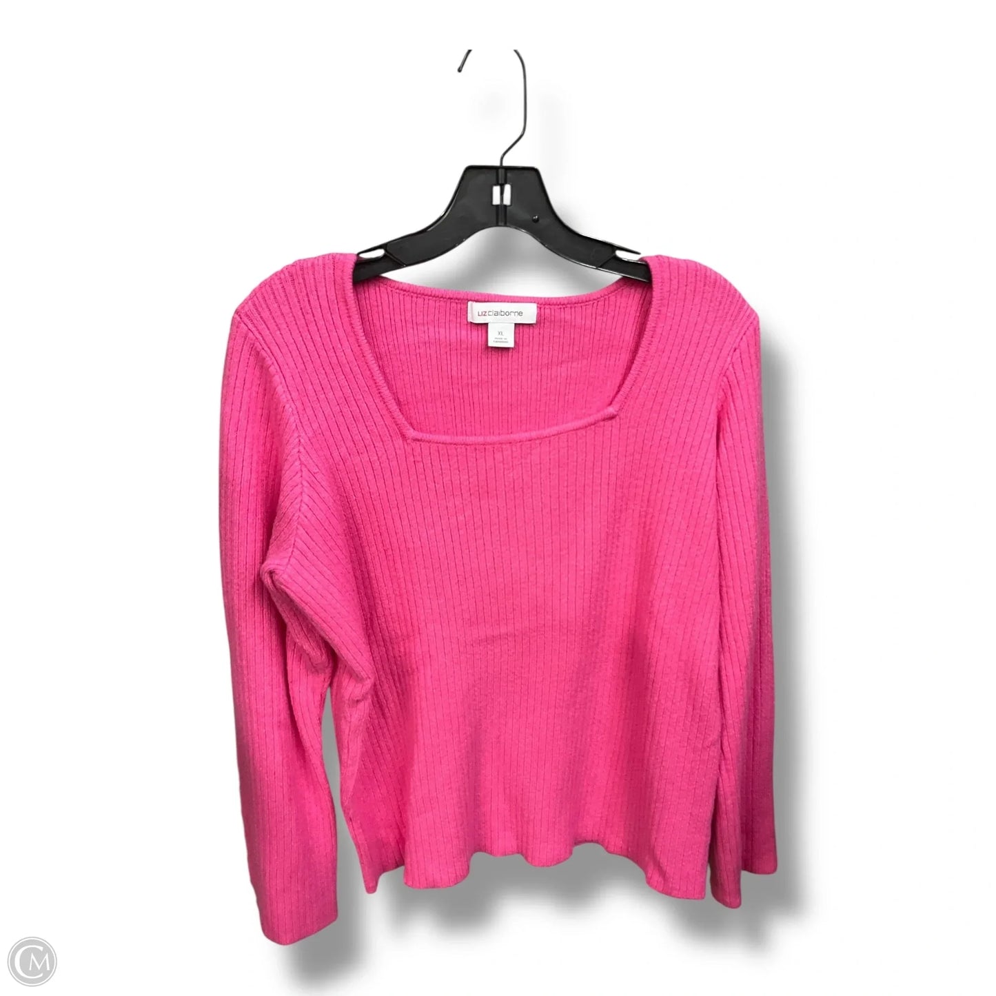 Top Long Sleeve By Liz Claiborne In Pink, Size: Xl