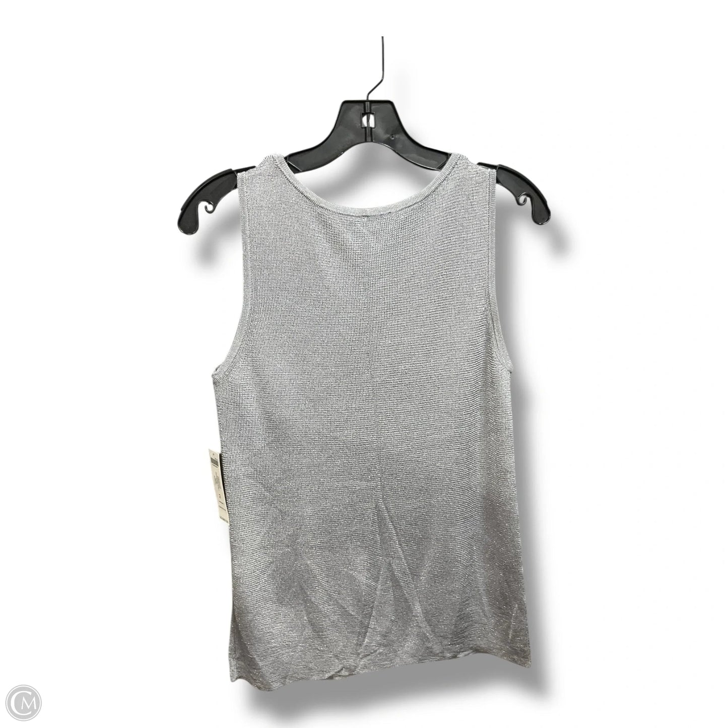 Top Sleeveless By Chicos In Grey, Size: L