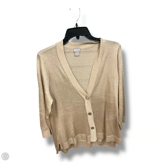 Cardigan By Chicos In Tan, Size: L