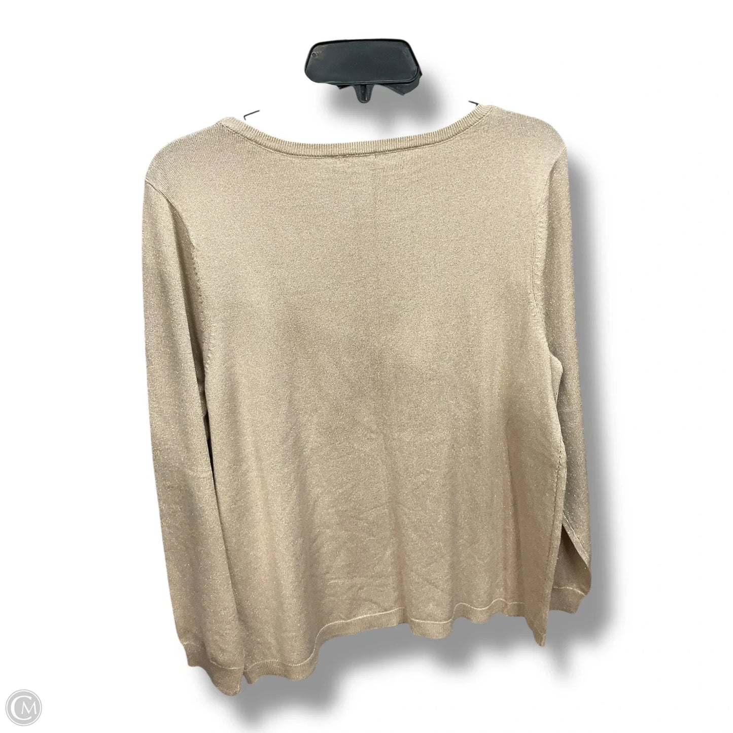 Top Long Sleeve By Chicos In Tan, Size: L