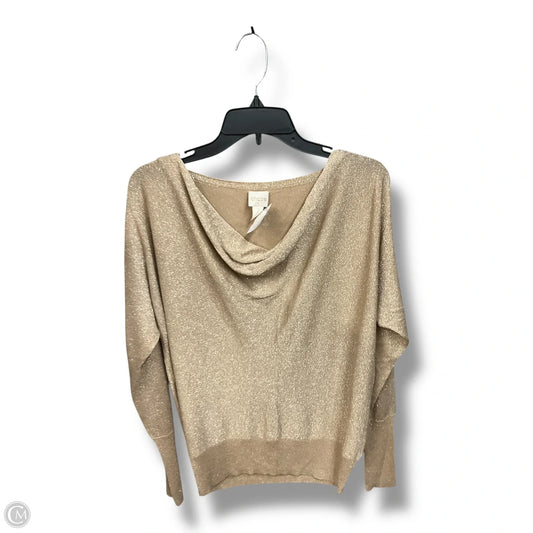 Top Long Sleeve By Chicos In Gold, Size: L