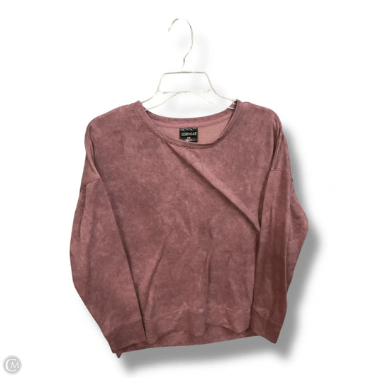 Athletic Sweatshirt Collar By 32 Degrees In Maroon, Size: M