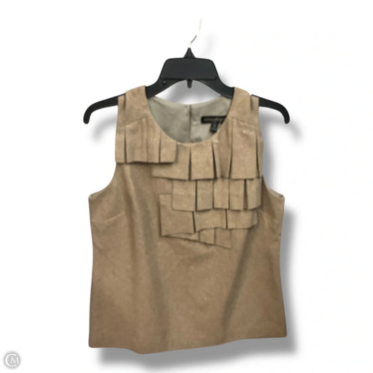 Top Sleeveless By Banana Republic In Tan, Size: M