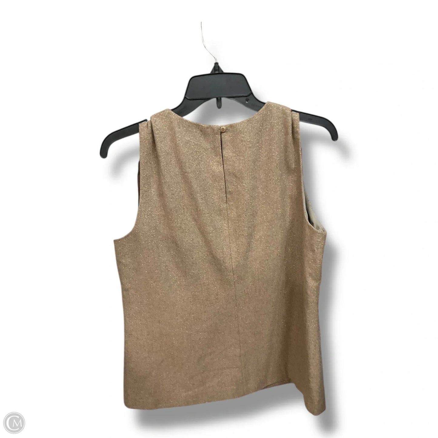Top Sleeveless By Banana Republic In Tan, Size: M