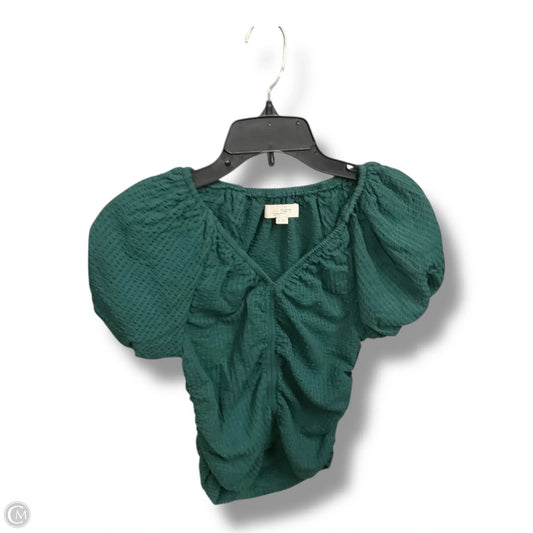 Top Short Sleeve By Loft In Grey, Size: S