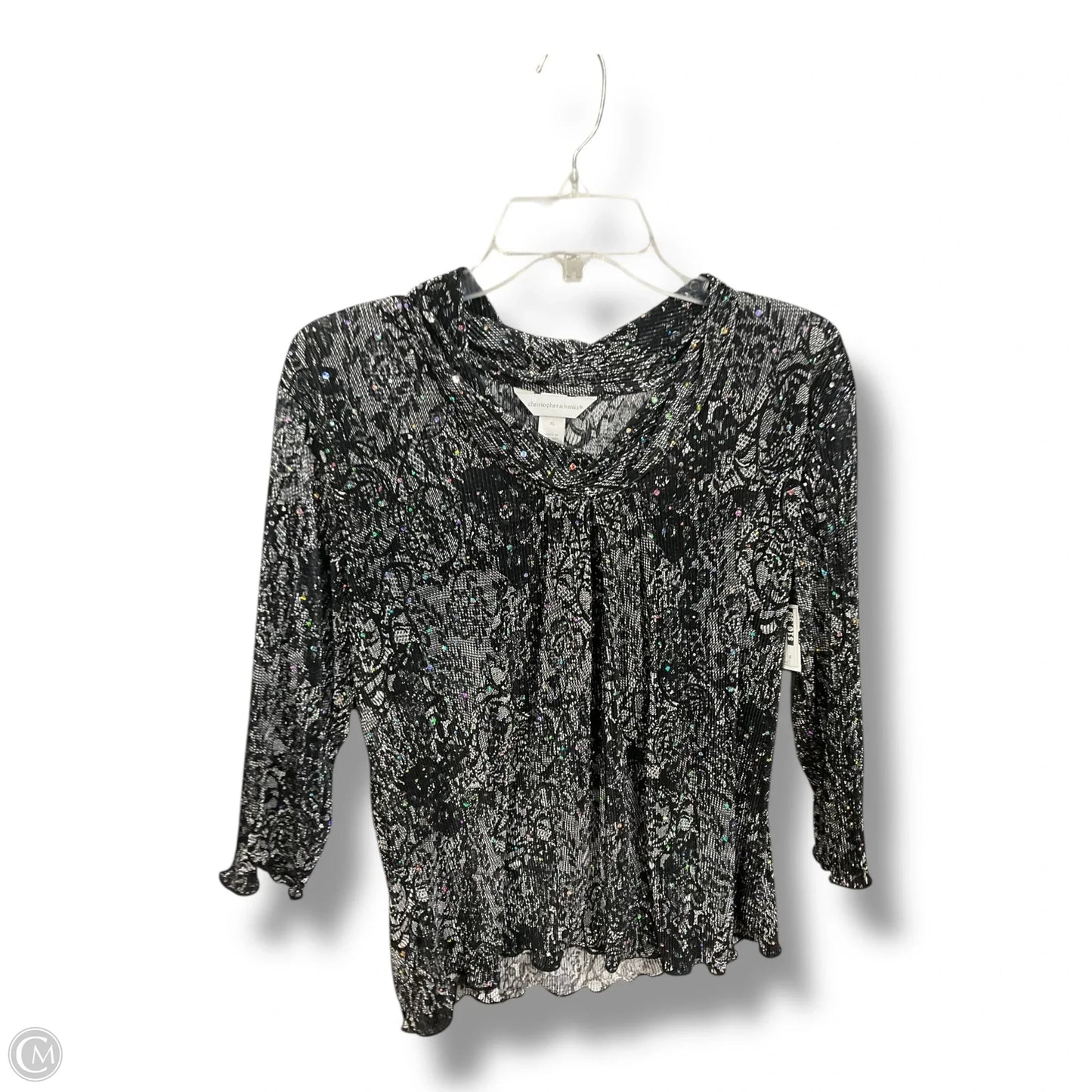 Top Long Sleeve By Christopher And Banks In Black, Size: Xl