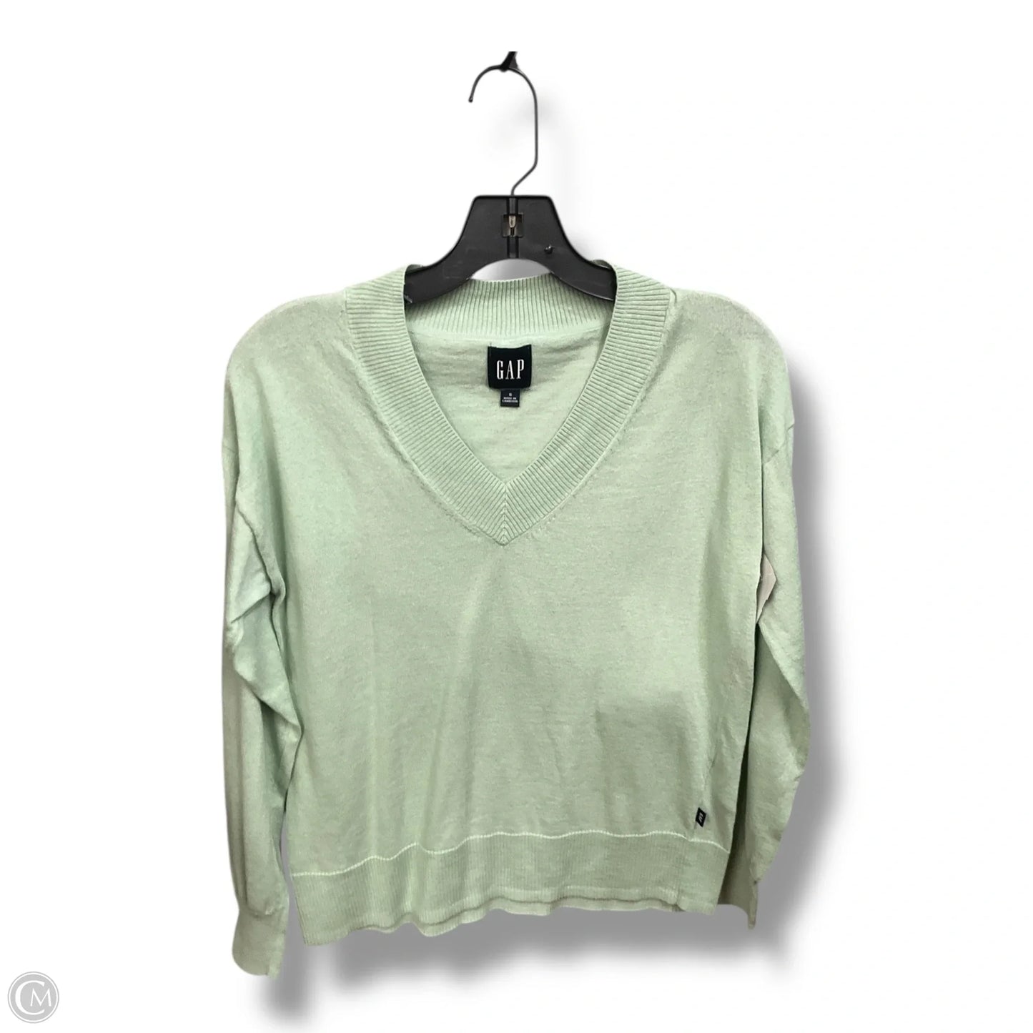 Top Long Sleeve By Gap In Green, Size: S