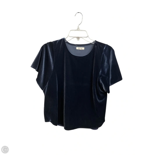 Top Short Sleeve By Madewell In Blue, Size: S