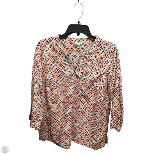Top 3/4 Sleeve By Talbots In Multi-colored, Size: 2x