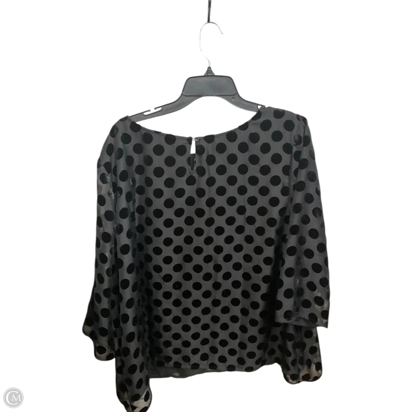 Top 3/4 Sleeve By Talbots In Polkadot Pattern, Size: 3x