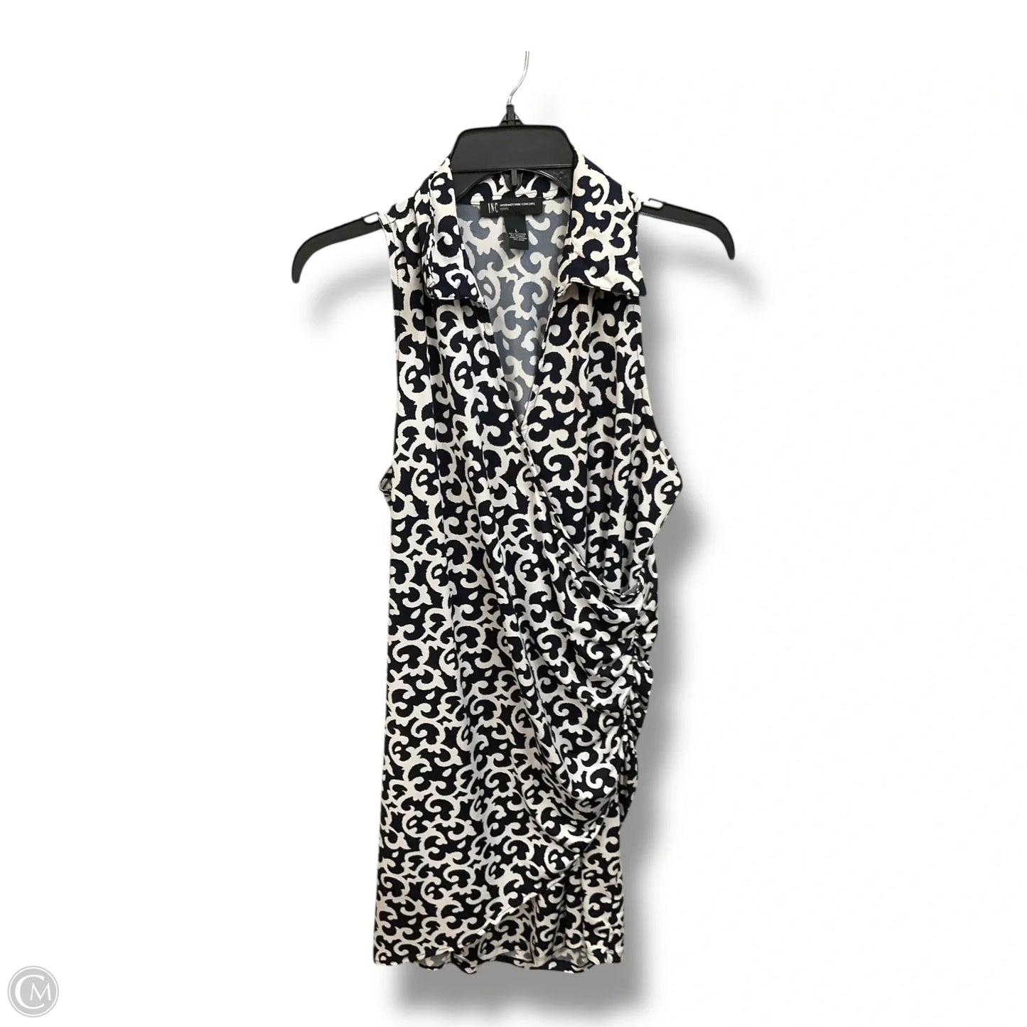 Dress Casual Short By Inc In Blue & White, Size: L