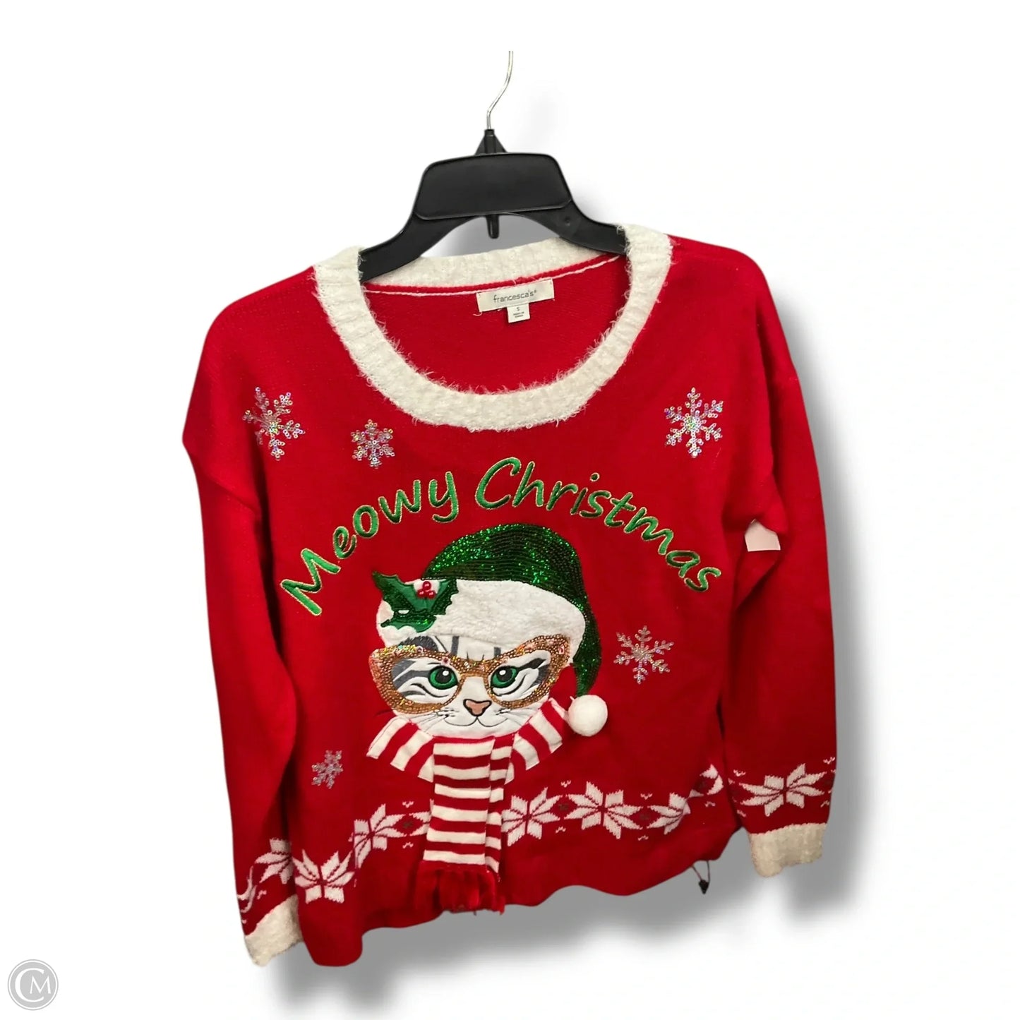 Sweater By Francesca's In Red, Size: S