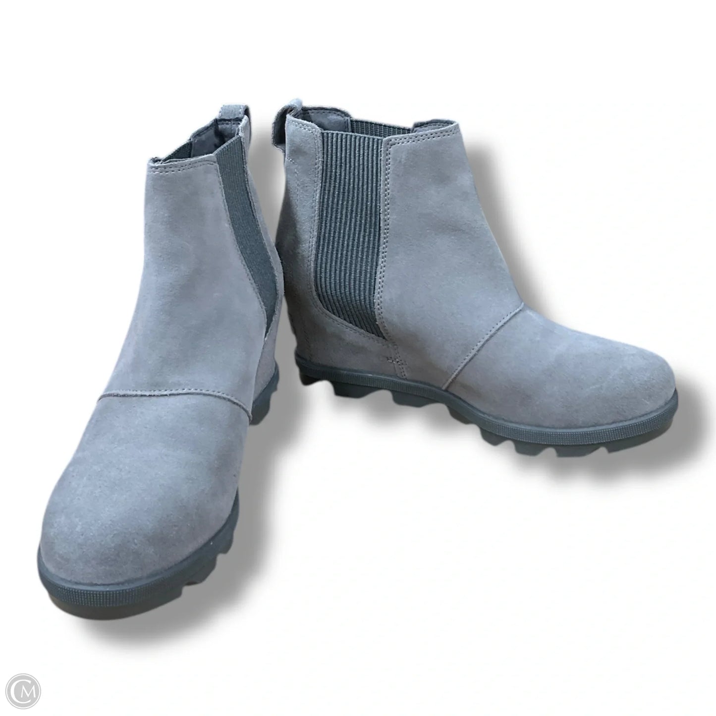 Boots Ankle Heels By Sorel In Grey, Size: 8.5