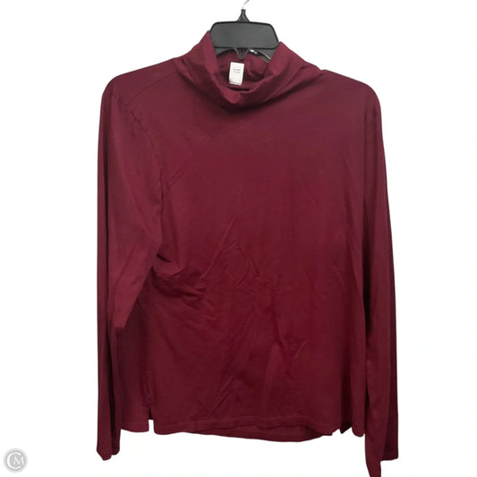 Top Long Sleeve By Old Navy In Maroon, Size: Xl