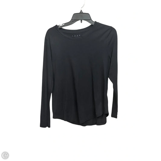 Top Long Sleeve By Loft In Black, Size: M
