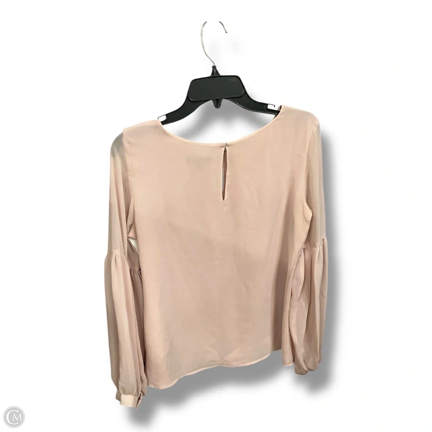 Blouse Long Sleeve By Express In Pink, Size: S