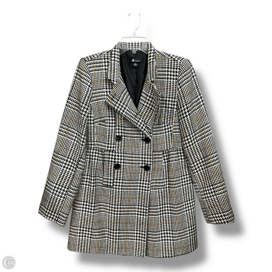 Coat Peacoat By Ab Studio In Black & White, Size: M