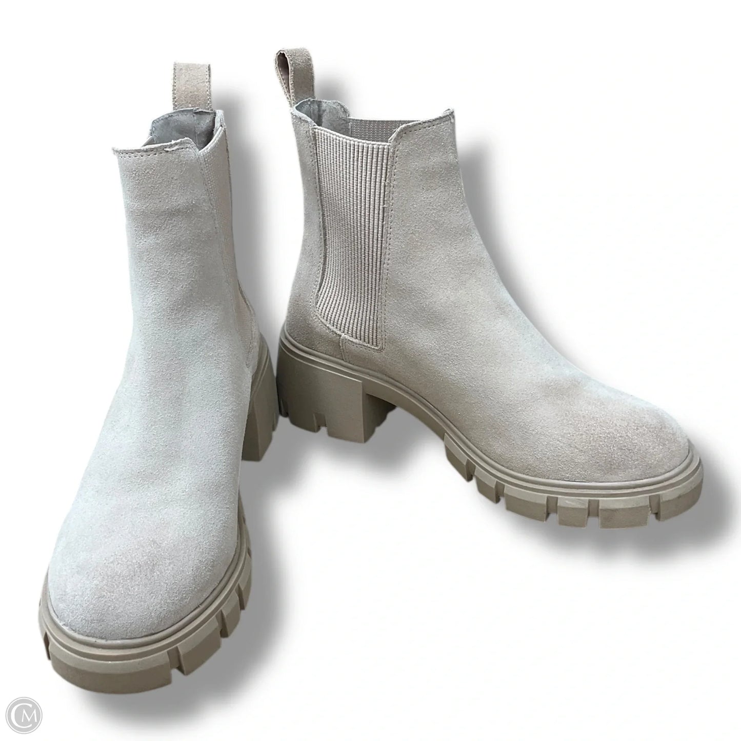 Boots Ankle Heels By Steve Madden In Tan, Size: 7