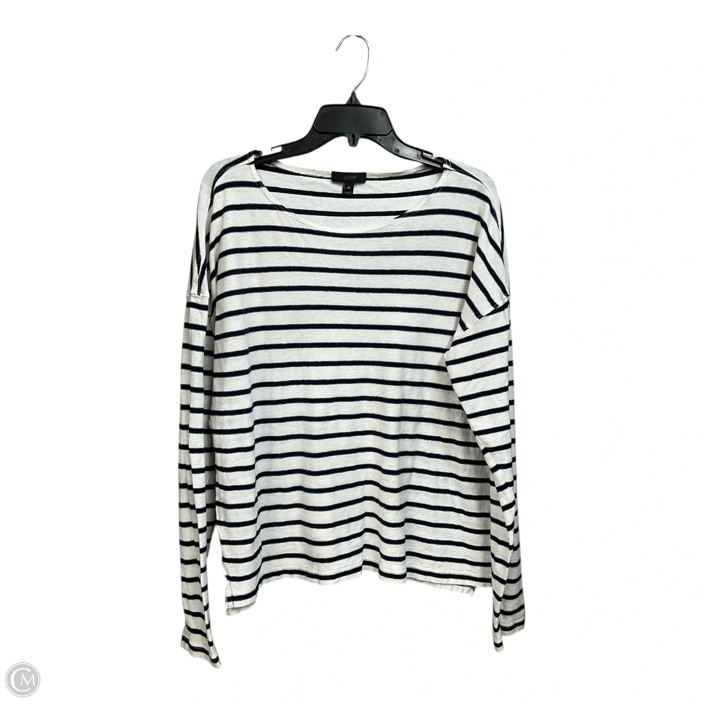 Top Long Sleeve By J. Crew In Striped Pattern, Size: M