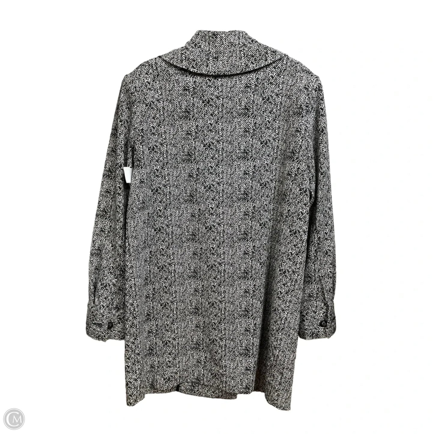 Coat Peacoat By Cabi In Black & White, Size: S