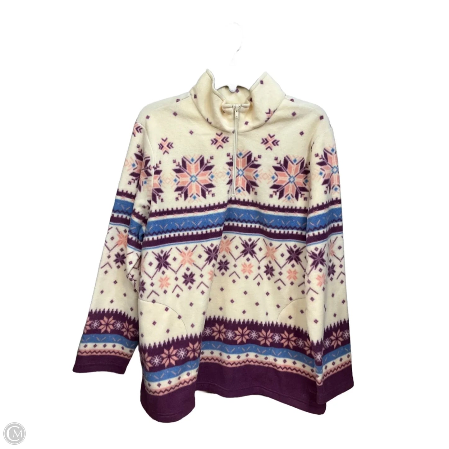 Jacket Fleece By Blair In Purple, Size: Xl