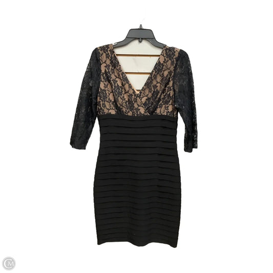 Dress Casual Midi By Adrianna Papell In Black, Size: M