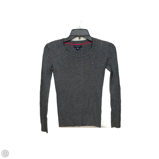 Top Long Sleeve By Tommy Hilfiger In Grey, Size: Xs