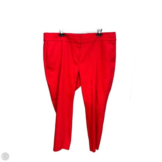 Pants Dress By Loft In Red, Size: 18