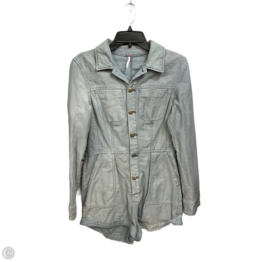 Romper By Free People In Blue Denim, Size: Xs
