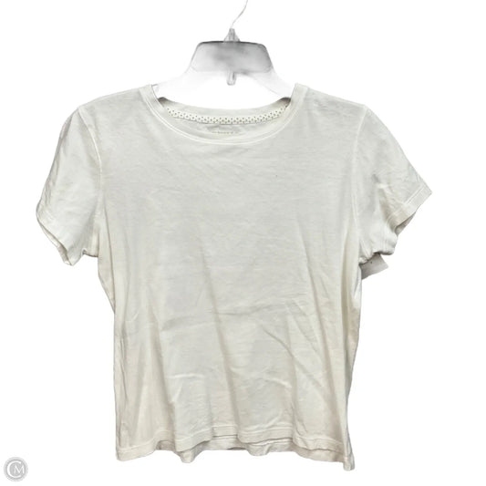 Top Short Sleeve Basic By St Johns Bay In White, Size: M