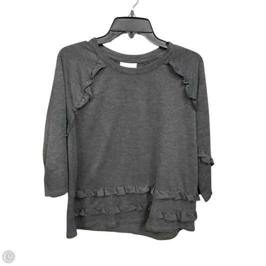 Top 3/4 Sleeve By Style And Company In Grey, Size: M