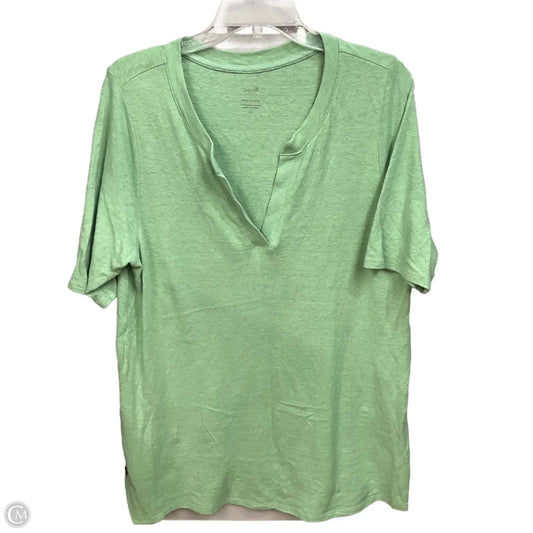 Top Short Sleeve By Pure Jill In Green, Size: L