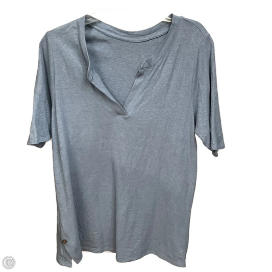 Top Short Sleeve By Pure Jill In Blue, Size: L